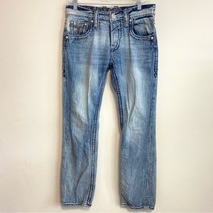 Rock Revival Blue Straight Leg Jeans